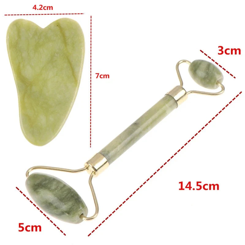 Jade Roller and Gua Sha Set