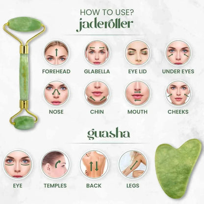 Jade Roller and Gua Sha Set